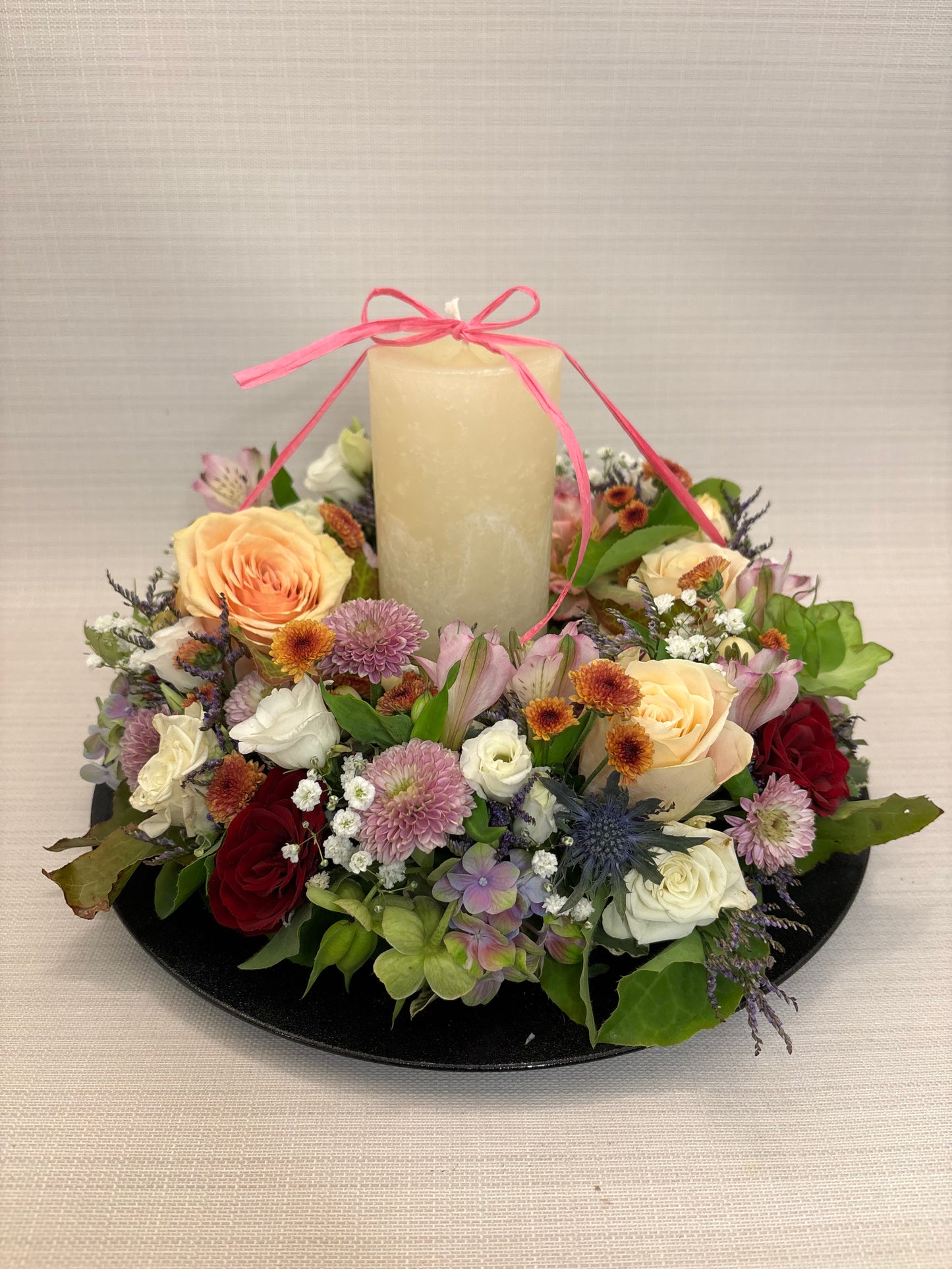 Leuchtender Blumenkranz