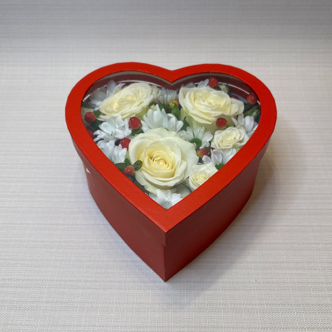 Flower-Box-Herz (rot)