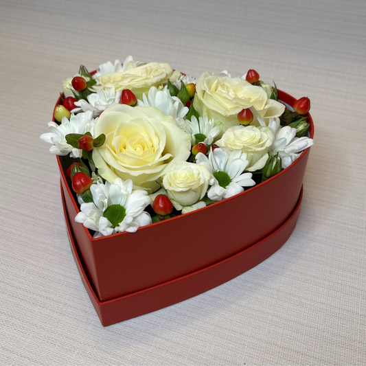 Flower-Box-Herz (rot)