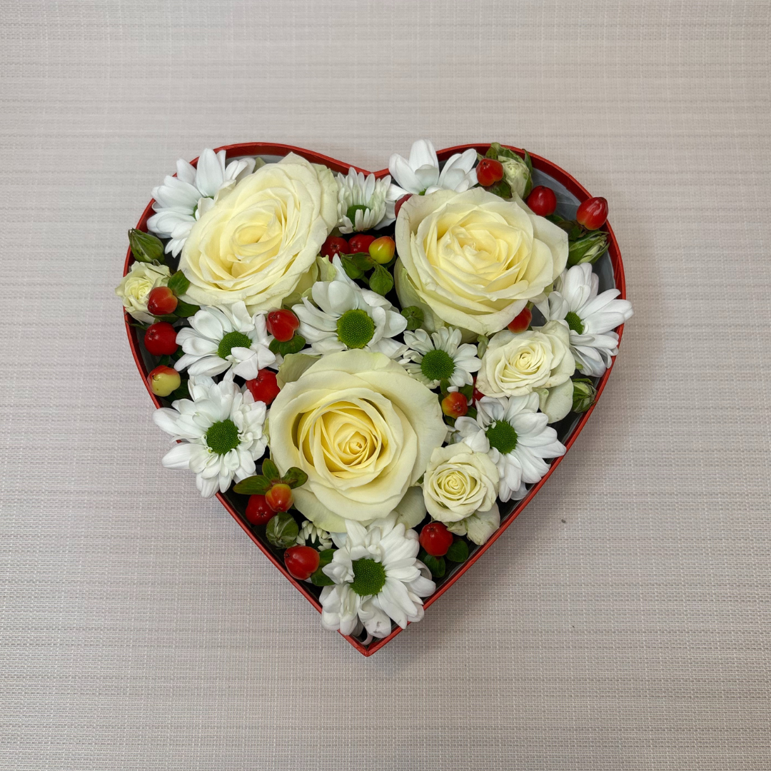 Flower-Box-Herz (rot)
