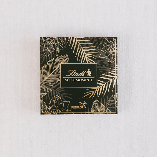 Draufsicht / Pralinen-Box der Firma Lind "Süsse Momente"