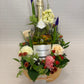 Blumentorte mit Sekt