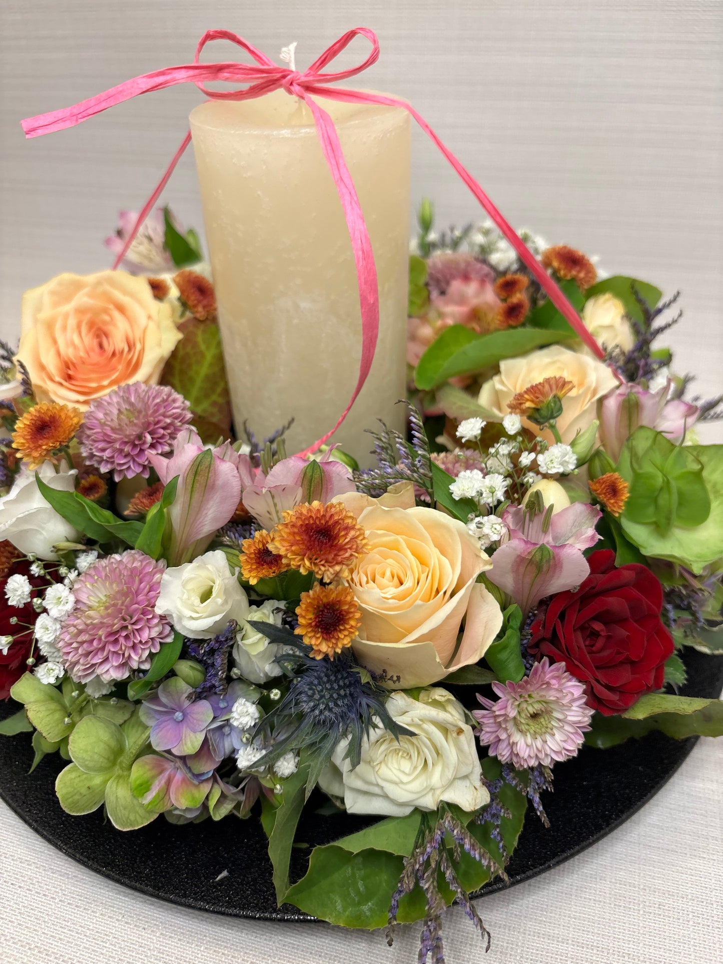 Leuchtender Blumenkranz