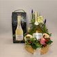 Blumentorte mit Sekt