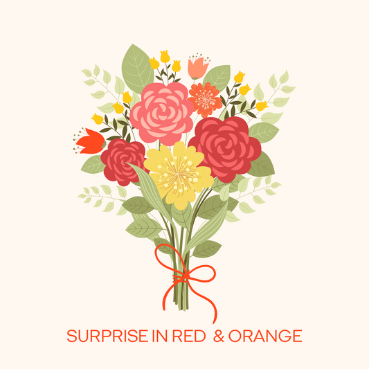 Überraschungsstrauß Gelb | Orange | Rot